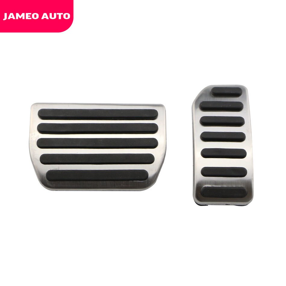 Jameo Auto Edelstahl Auto Gas Pedal Abdeckung Bremse Pedale passen für Volvo XC60 V60 S60 S40 C30 - teile Zubehör