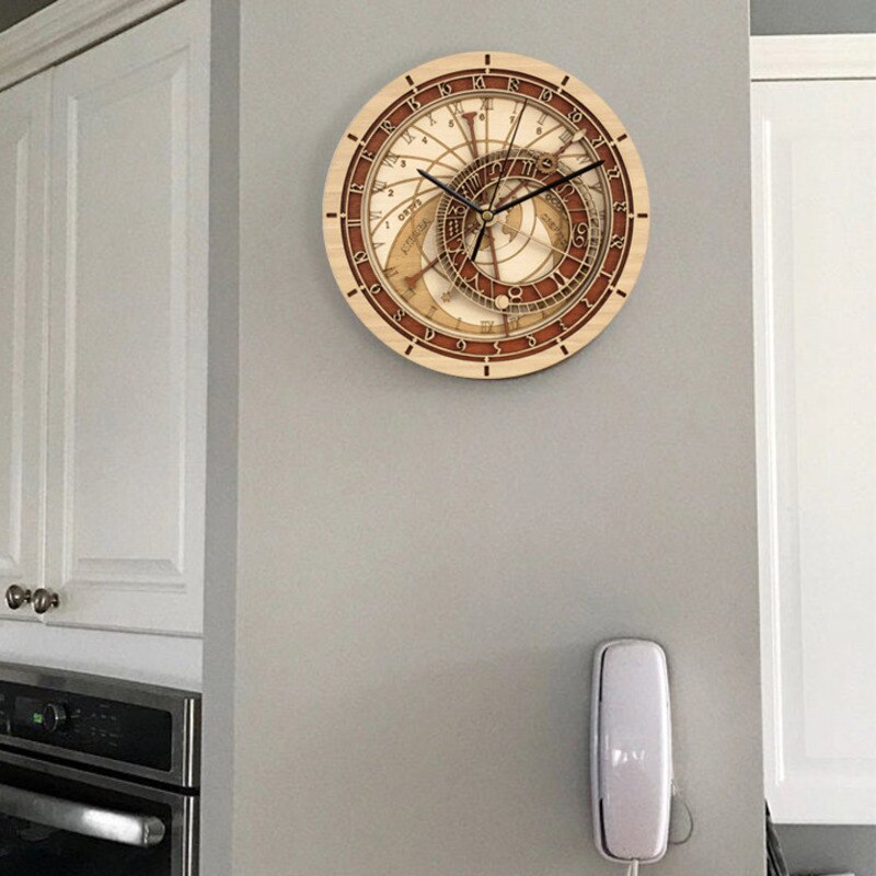 30cm Prague Astronomical Clock Wall Clock Quartz Clock Twelve Constellation Large Wall Clock Living Room Home Decor
