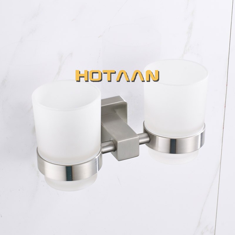 SUS304 Stainless steel Tumbler Holder Cup &amp; Tumbler Holders Toothbrush Holder Bathroom Accessories Banheiro YT-13408