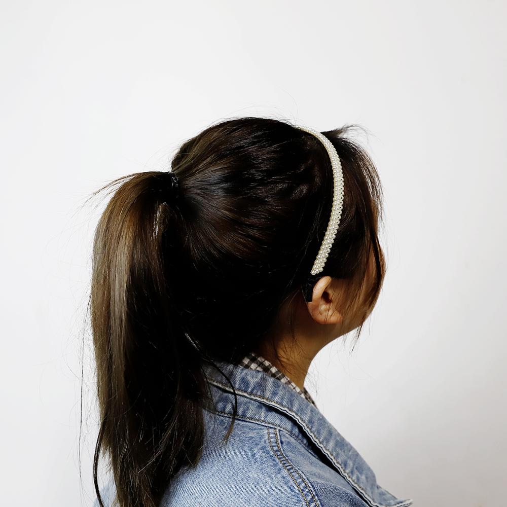 1PC Unique Hair Accessories Women Seaside Party Graceful Beautiful White Imitation Pearl Korean Headband Valentines