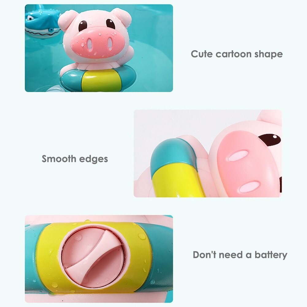 Nette Rückenschwimmen Schwimmen Schwein Ebene Wind-hoch Uhrwerk Modell freundlicher Schlecht Schwimmbad Spielzeug