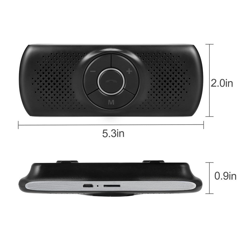 Juego de Kit inalámbrico con Bluetooth para coche manos libres, altavoz con visera multipunto para teléfonos inteligentes