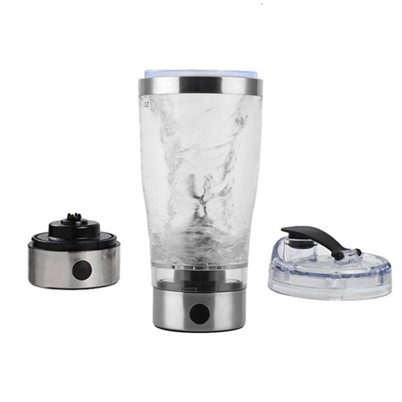 Top Portable Vortex Electric Protein Shaker Mixer Bottle 600ml Capacity Free Detachable Cup