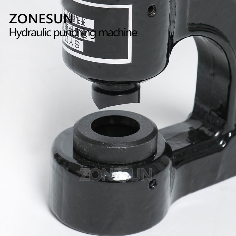 ZONESUN Portable Hydraulic Punching Machine Punch Round Hole For Steel Metal 25mm Round Hole Digger Opener Perforator Punch Tool