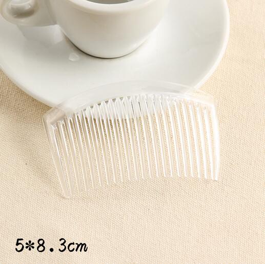 MEIBEADS 5pcs/lot Transparent Plastic Tooth Comb Inserted Comb Clip DIY Handmade Hair Jewelry Material Goods Accessories UF7556: 04