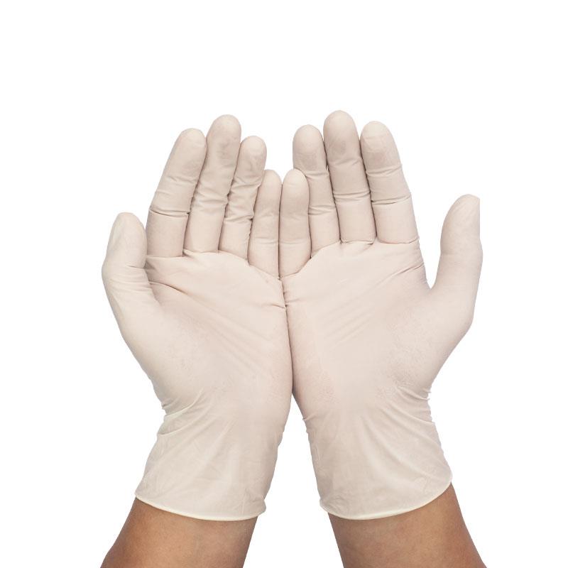 100 Uds guante de látex antideslizante Protector de manos guante elástico duradero blanco desechable guante ampliamente utilizado proteger sus manos