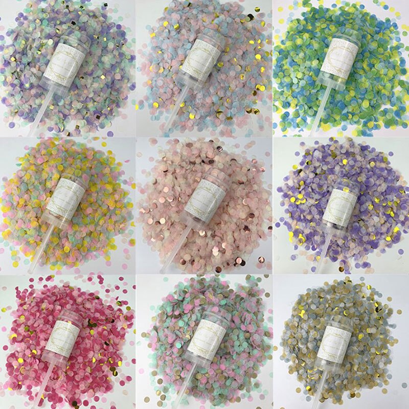Mixed Colors Metallic Rose Gold Mini Round Confetti Dots Filling Balloons Baby Shower Wedding Engagement Decorations