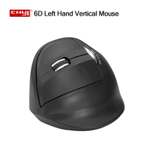 6D Left Hand Vertical Mouse1600 DPI 2.4GHz USB Wireless Mause Wrist-care Ergonomical Mice for PC Laptop Office Use