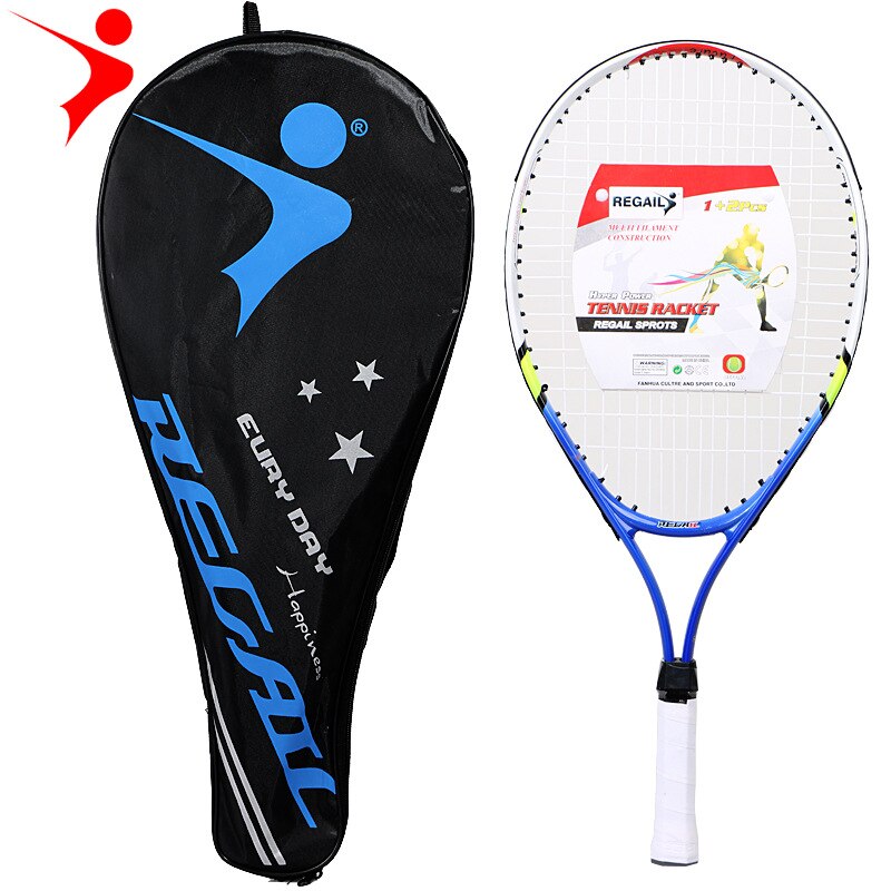 23 inch youth tennis racket aluminum alloy tennis racket strong nylon line suitable for children's training