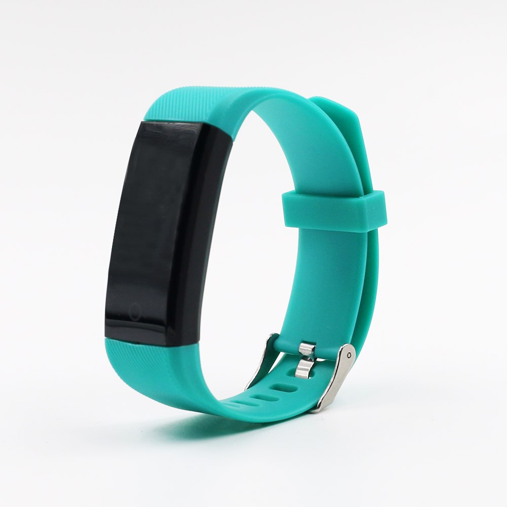 Slimme armband, 115 plus kleurenscherm, sportstappenteller, digitale fitnesstracker, bluetooth, waterdicht, slimme klok, usb-oplaadfunctie: Groente