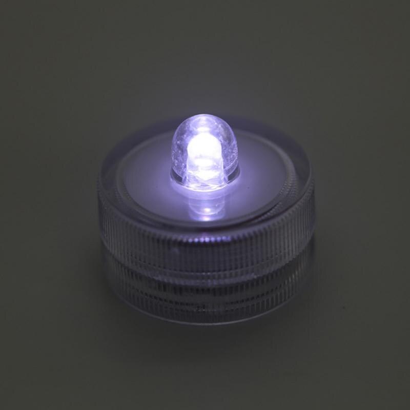 Waterproof Aquarium Fish Tank Light Home Table Decoration Micro Landscape Lamp LED Light Small Eco Cylinder Fish Pet Accessories: White