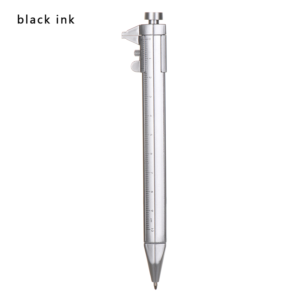 1PC Multifunction 0.5mm Gel Ink Pen Vernier Caliber Roller Pen Stationery Ball Point Writing Tools School Office Supply: black ink