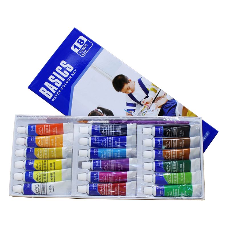 12/18/24 Kleuren 5Ml Tube Aquarel Verf Set Art Schilderij Tekening Tools Voor Kid