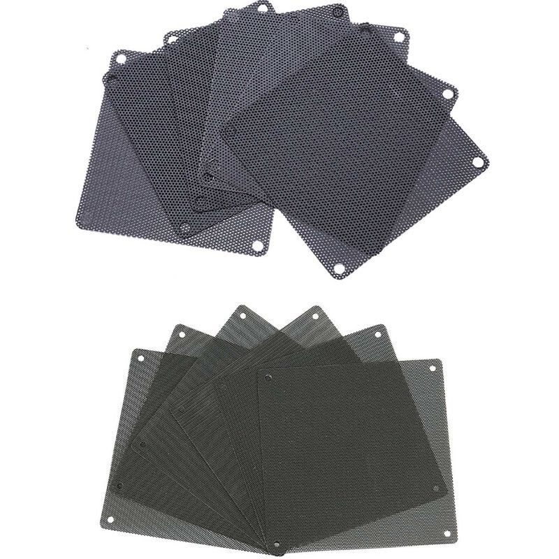 12Pcs Computer Mesh Pvc Pc Case Fan Koeler Dust Filter Case Stofdicht Cover Chassis Stofkap-6 Stuks 8Cm & 6 Stuks 14Cm: Default Title