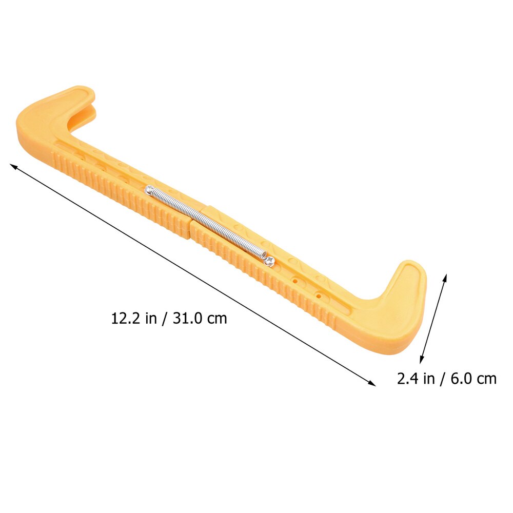 Ice Skate Guards - Adjustable Ice Walking Guards - Figure Protector Covers - Yellow