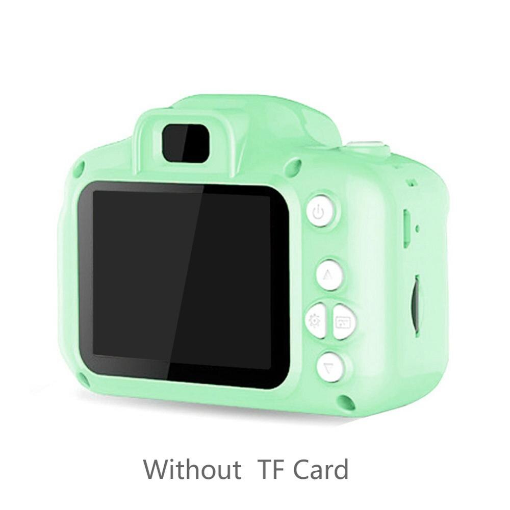 3 Colors Kids Digital H D 1080P Video Camera 2.0 Inch 1300w px Color Display Children Baby: Green no card