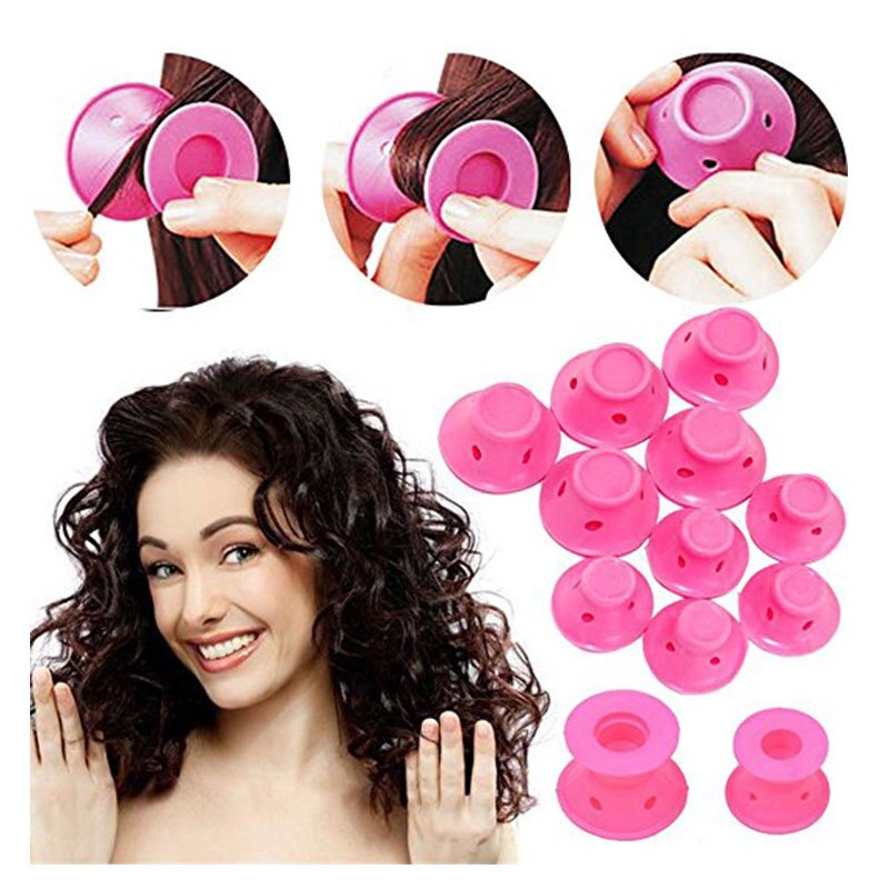 Bigoudis magiques en Silicone, sans chaleur, sans Clip, outil de coiffure, bigoudis, 10/20/ensemble