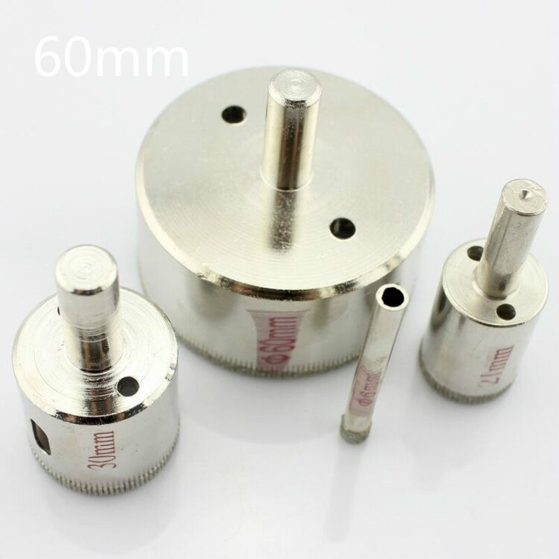 1 x 60mm diamond coated hole drill, marble cutter, glass drill bit, used for diamond glass hole opener, ceramic tile glass