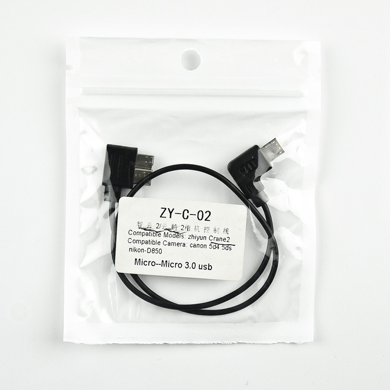 Voor Zhiyun Crane 2 Controle Kabel/Yunhe 2 Controle Kabel Voor Canon 5d 4/1dx/5ds/5dsr Nikon D850 Micro-Micro 3.0 Usb
