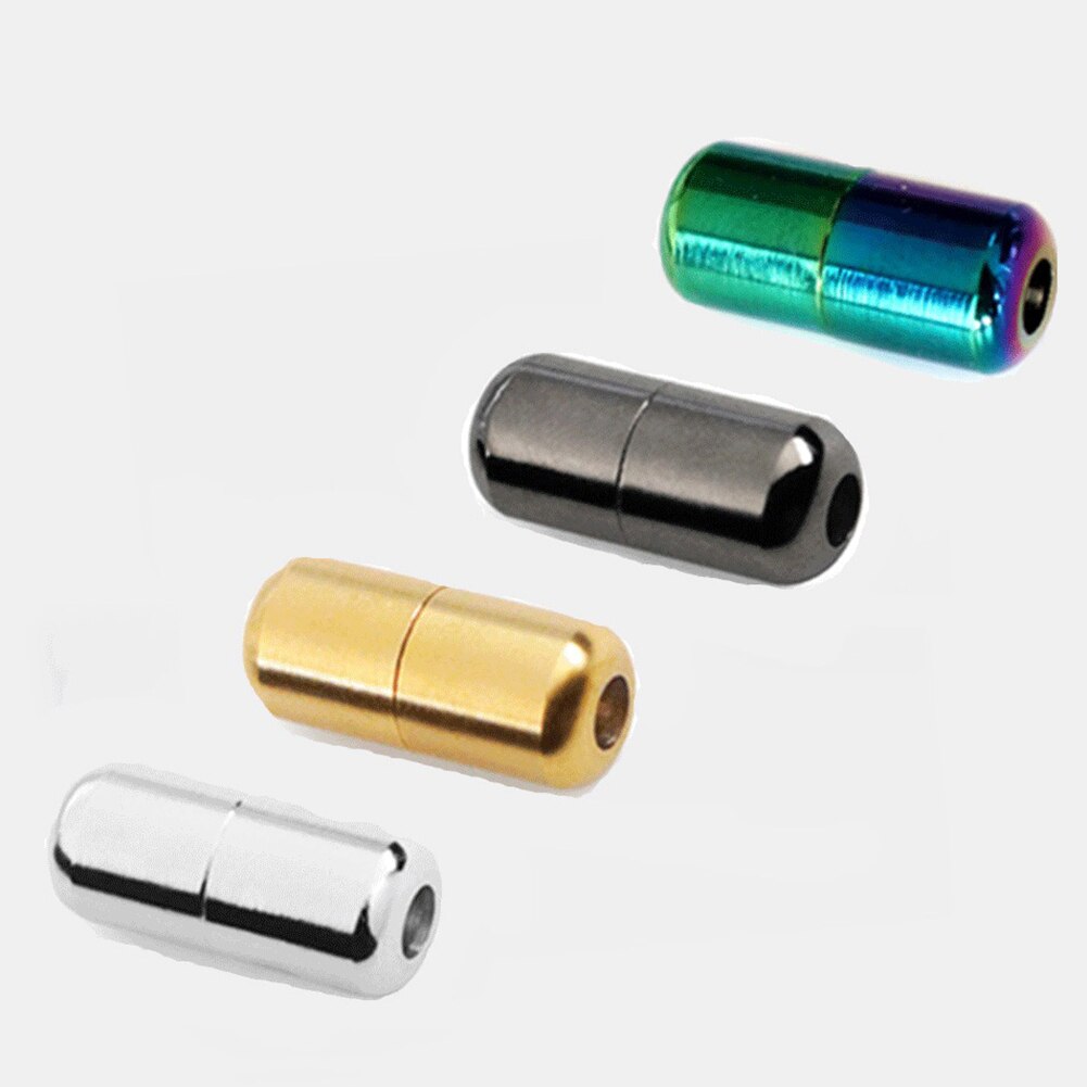 Conjunto de 2 unidades de herretes de Metal redondos y coloridos para cordones, cordón de zapato con cordón, para hombres y mujeres