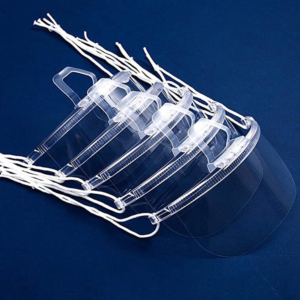 Recyclable Transparent Catering Mask Food Hygiene Plastic Mask Kitchen Restaurant Hotel Chef Masks No-Color