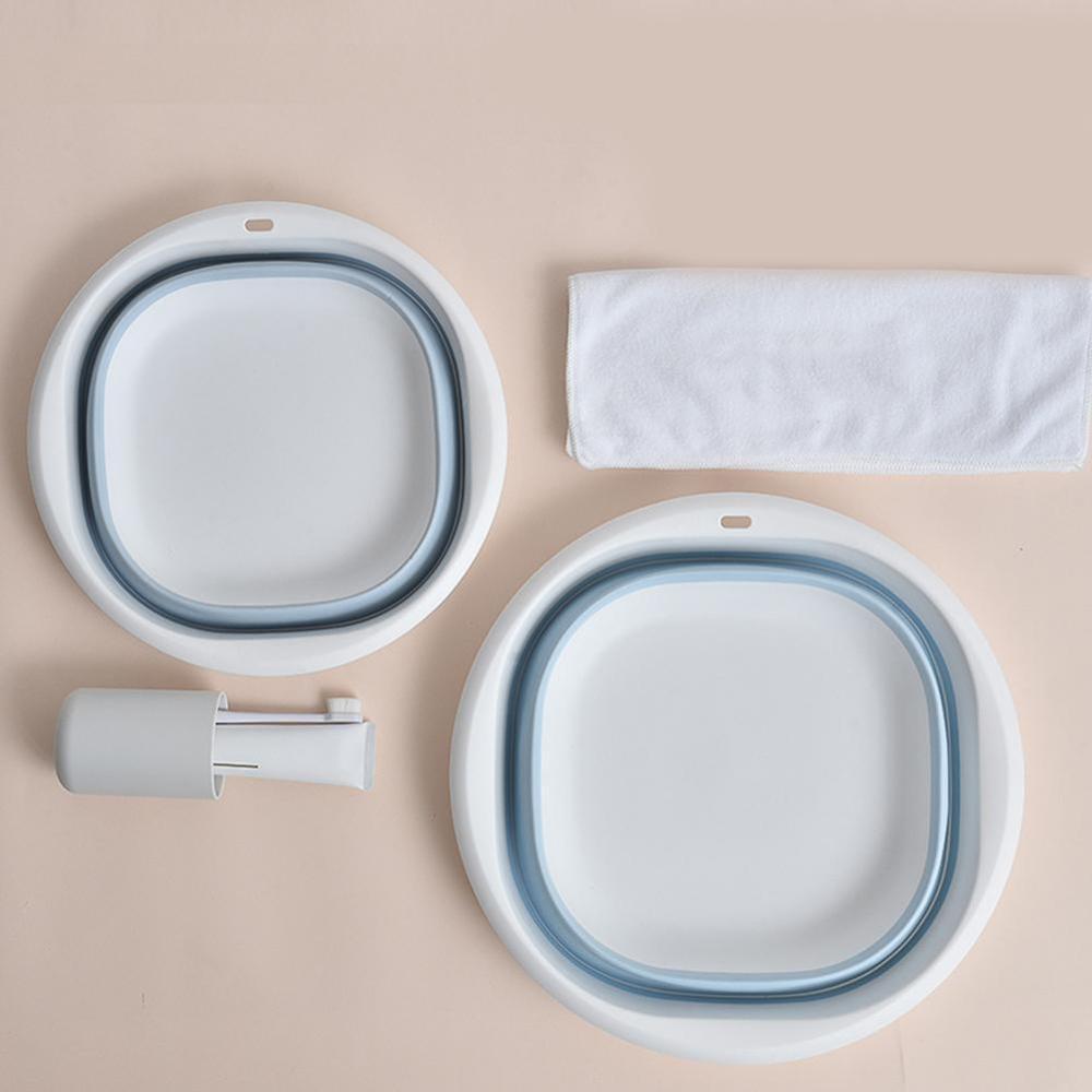 Cubierta de lavabo portátil para el hogar, accesorio plegable de viaje, O9O7