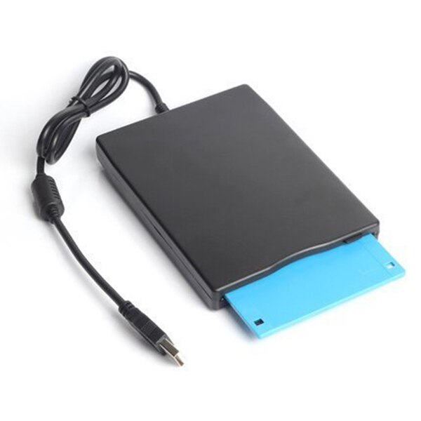 USB Floppy Drive 3.5inch USB External Floppy Disk Drive Portable 1.44 MB FDD USB Drive Plug and Play for PC Windows 10 7 8 Windo