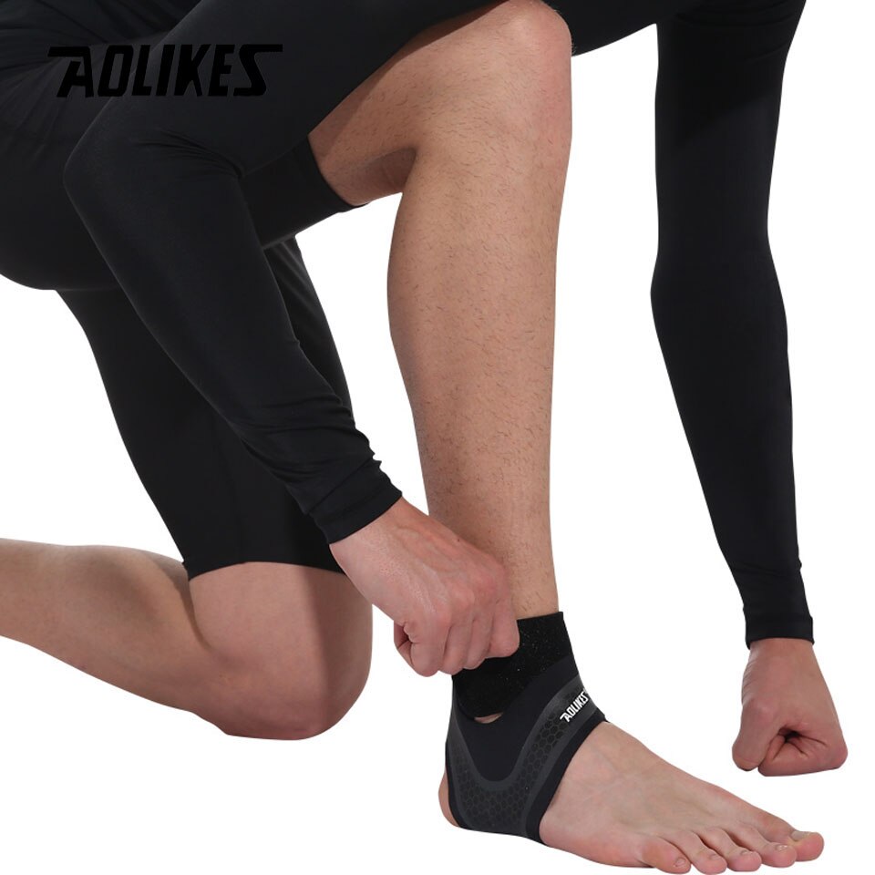 AOLIKES Fitness Ankle Brace Ankle Strap Gym ankle Protection Running Sport Support Guard Foot Bandage Elastic Black univers