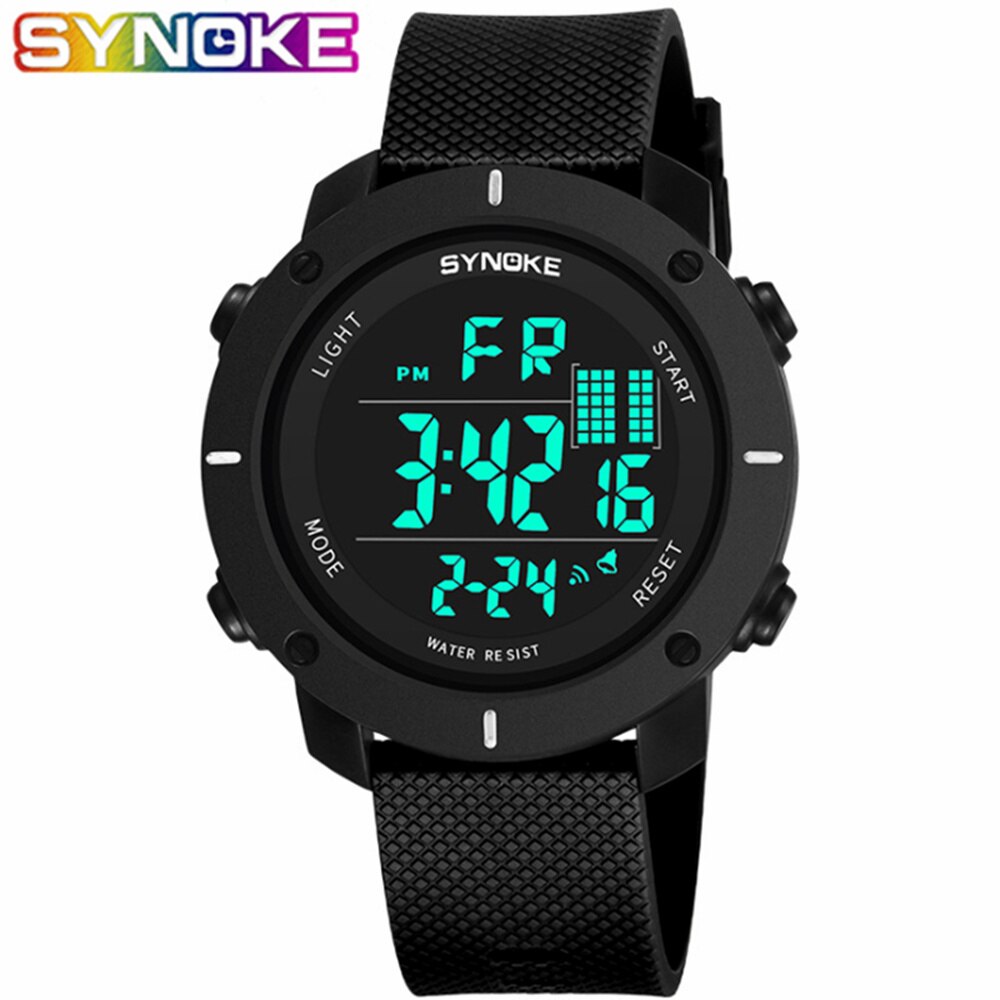 Synoke Horloge Mannen Digitale Horloges Casual Waterdichte Led Horloge Wekker Relogio Masculino Mannen Horloges Reloj Hombre