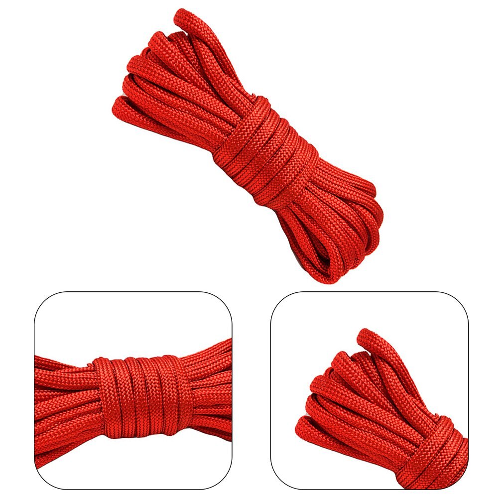 550 Pounds Army Nylon Climbing Rope Parachute Rope For Survival Rope Camp Climbing Rope Hiking Clothesline
