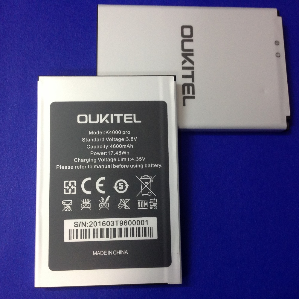 Ocolor voor Oukitel K4000 Pro Backup Batterij Voor Oukitel K4000 Pro Mobiele Telefoon