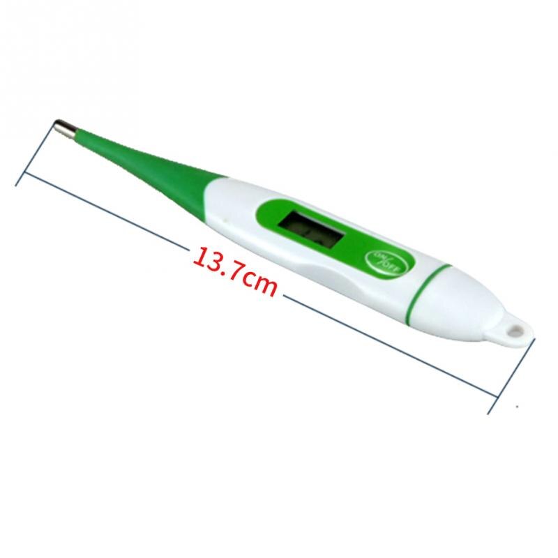 Digital Pet Thermometer Soft Tip Pigs Cattle Battery Powered LCD Display Fast