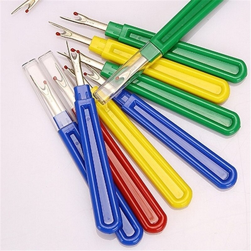 1 Pcs Sewing Tools Sharp Stitches Removed Tool Safe Plastic Handle Craft Thread Cutter Seam Ripper Cross Stitch Sewing Tools