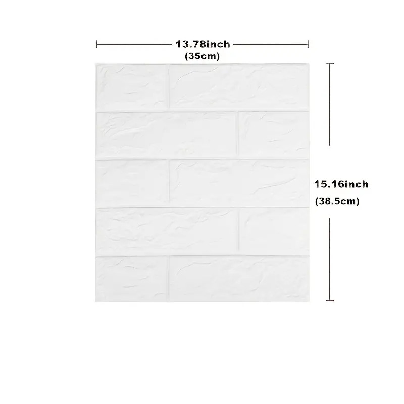 Papel tapiz autoadhesivo 3D DIY de 38,5x35cm, pegatinas de pared con patrón de ladrillo Retro, decoración impermeable para habitación, espuma para decoración del hogar, 1-40 Uds.