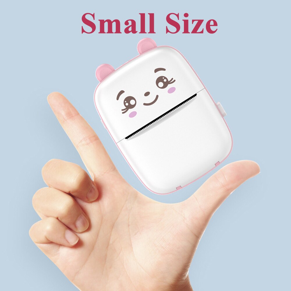 Portable Printer MINI Thermal Printer Ink-less Pocket Label Printer 58mm Printing Wireless BT Connect For Android IOS Printers
