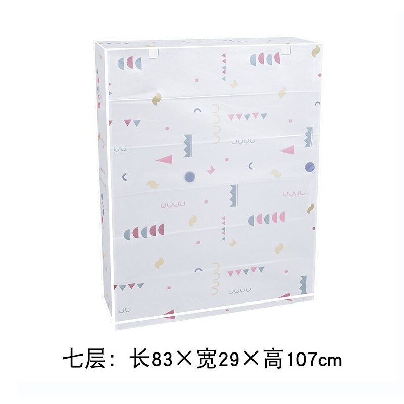 Shoe Rack dust cover multi-layer simple cover household assembly dormitory storage single indoor plastic shoes Rack covers: 83X29X107cm