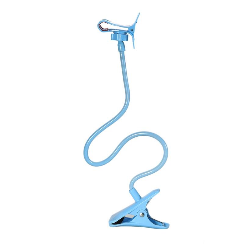 Universal- Kreative Halterung 360 ° flexibel Lange Arm Clip Montieren Bett Schreibtisch Faul Ständer Halfter Für Handy, Mobiltelefon Handys: blau