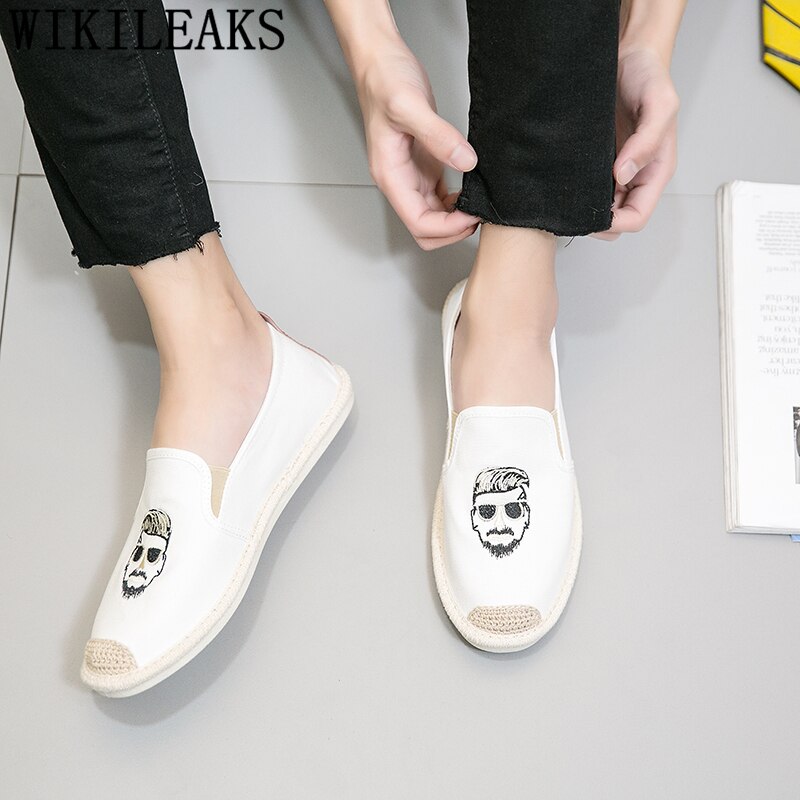 Espadrilles Männer Luxus Loafer Herren Schuhe lässig Leinwand Schuhe Männer Chaussure Homme Mokassin Homme Buty Damskie Sepatu Pria