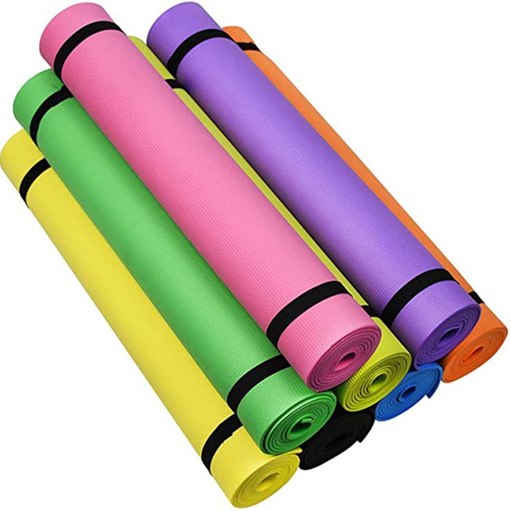 Yoga Mat Anti-Slip Sport Fitness Mat 4Mm Dik Eva Comfort Foam Yoga Mat Voor Oefening, yoga, En Pilates Gymnastiek Mat