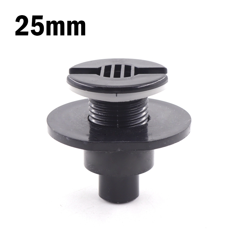 1pc PVC 20mm 25mm Fish Tank Connector Aquarium Elbow Straight Joint Water Tank Drainage Connector Aquarium Water Inlet Outlet: 25mm Straight(Black)