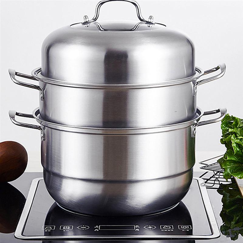 1 Set 30Cm Drie-Layer Multifunctionele Novel Praktische Soep Stoom Pot Stoom Pot Voor Keuken Thuis Restaurant