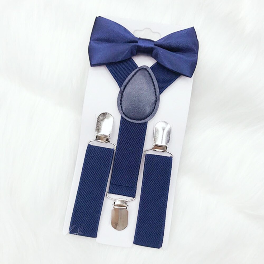 Kids Suspenders with Bowtie Children Bow Tie Set Boys Braces Girls Adjustable Suspenders Baby Wedding Ties Accessories: 10