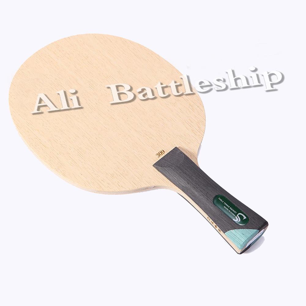 Original svärd 309 hugg typ rakt handtag bordtennisracket blad ping pong bat blad