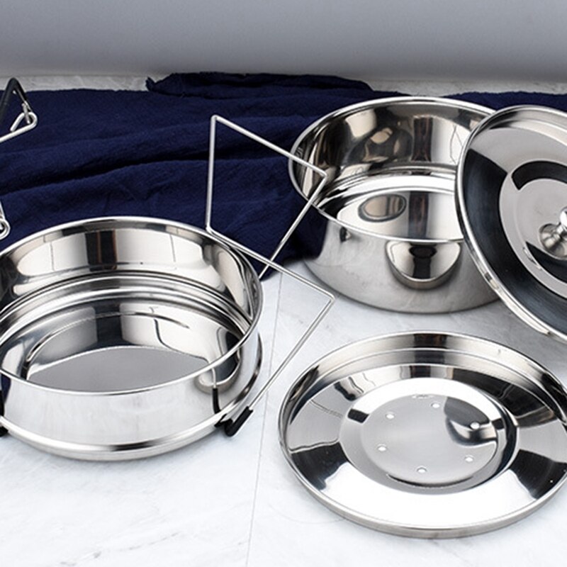 Stackable Stainless Steel Pot-304 Stainless Steel Steam Grid Pressure Cooker Steamer Pressure Cooker Accessories