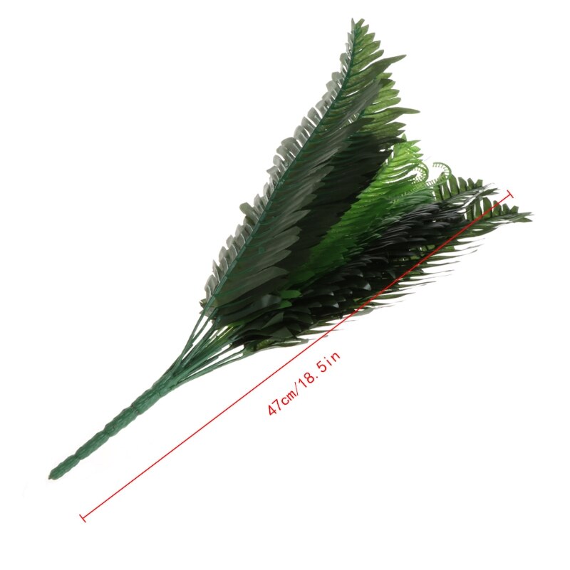 1 Bunch 18 Heads Artificial Silk Plants Cycas Palm Tree Garden Home Decoration D7WE: Default Title