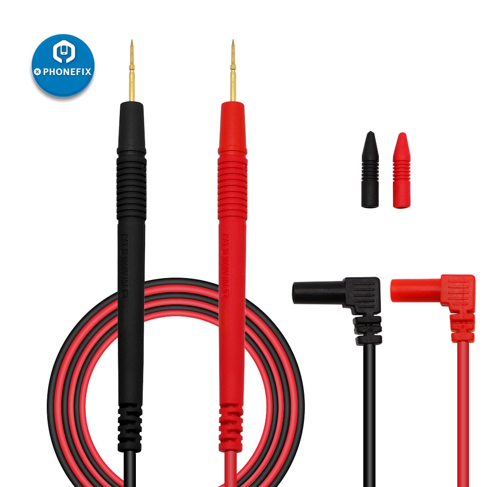 Silicone Wire Pen Test Leads Pin Multi Meter Tester Probe For Digital Multimeter Needle Tip 1000V 10A 20A For Phone Repair