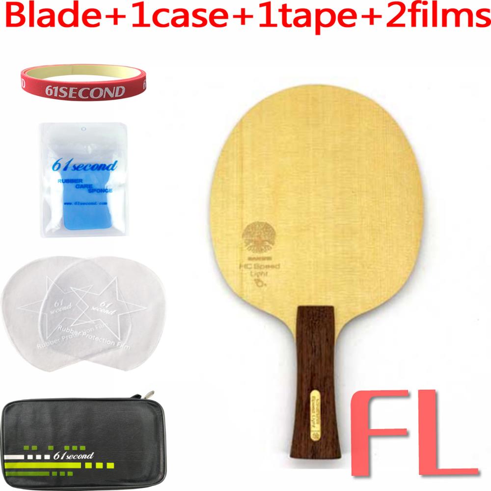 Sanwei HC, hoja de tenis de mesa con luz de velocidad: FL with FM 1 case