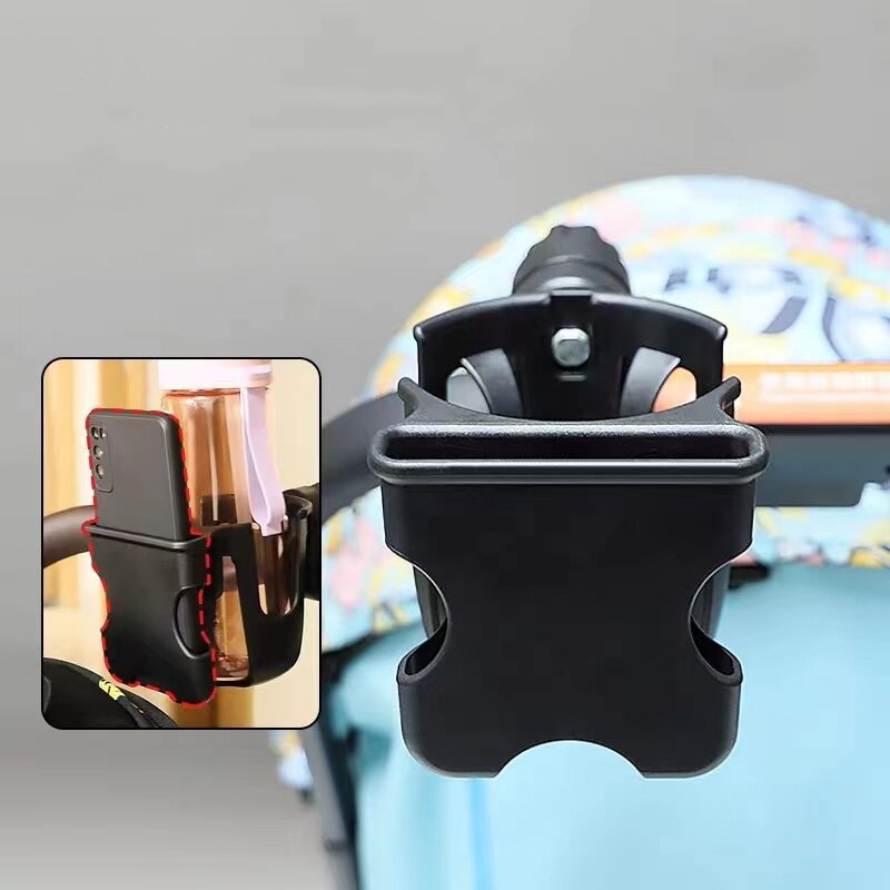 Kinderwagenaccessoires flessenhouder Mobiele telefoonhouder Kinderen Fietswagen Waterbekerhouder