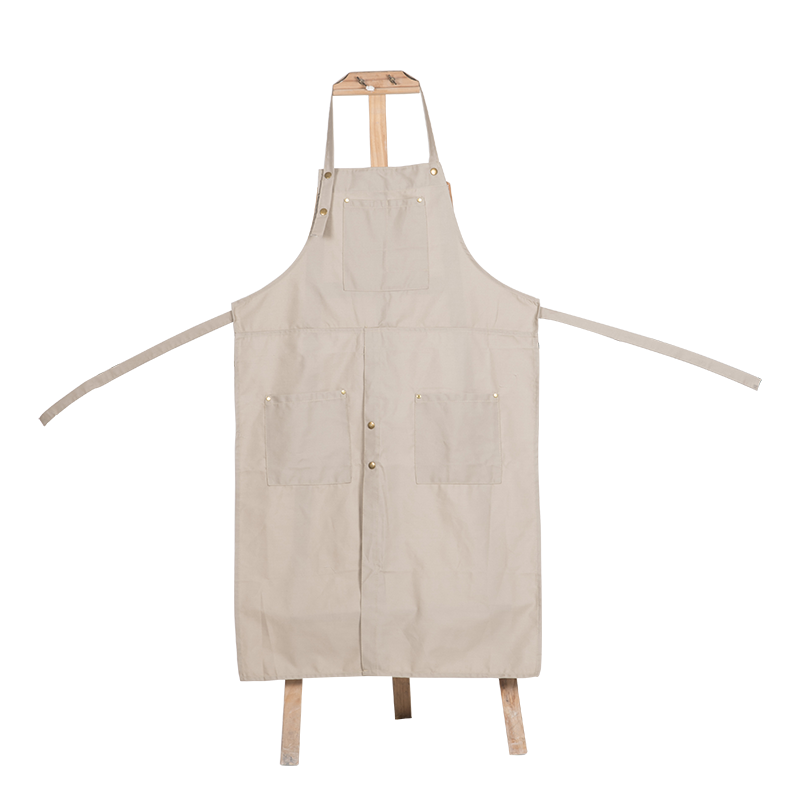 Keramik kunst forklæde voksen lærred maleri forklæde gør-det-selv keramisk skulptur mudder-tilbageholdende overalls anti-olie og anti-fouling 137*64cm