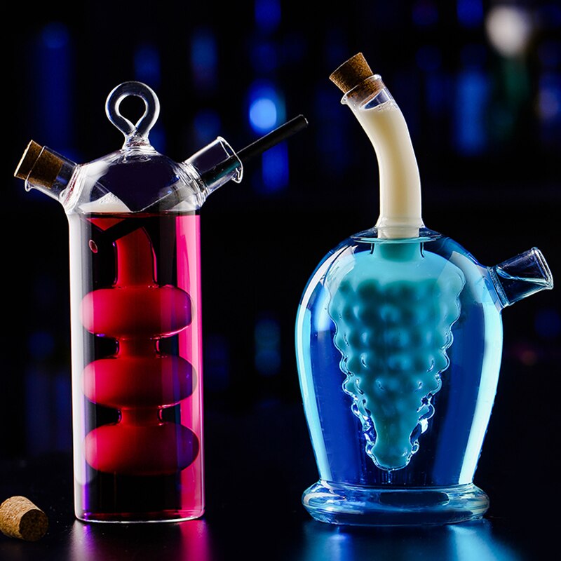 Vaso esférico de doble capa para cóctel, vaso de vidrio de alta temperatura para compartir whisky, vino, Vodka, Bar, Club, cerveza y vino